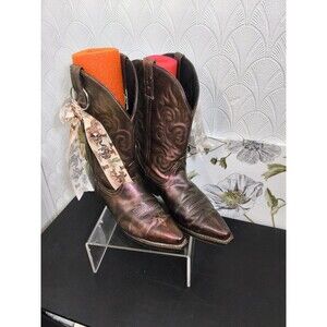 Womens Laredo Cowboy Snip Toe Brown Color Shift Boots Size 9.5 M